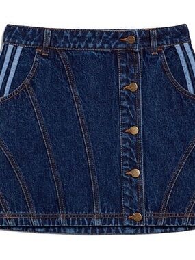 IVY PARK Denim Mini Skirt (Adidas x Beyoncé) – Medium